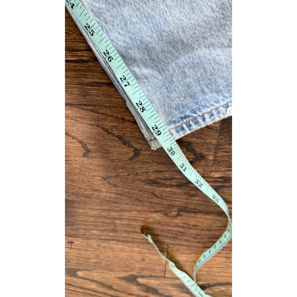 Agolde Criss Cross Upsized Jean High Rise Cross Front Straight Leg Size 25 2661 - Picture 8 of 12